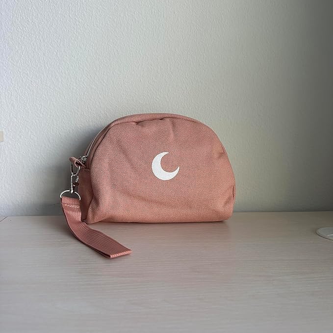 Brando Moon Smell Proof Makeup Bag with Moon - Carbon Neutralizing Fabric - Air Tight Zippers