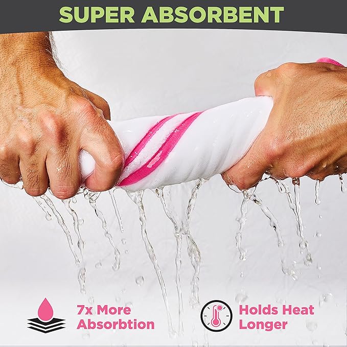 Premium Microfiber Towels - 5 Pack Ideal for Estheticians, Barbers, Salons Extra Thick, High Absorbency, Professional