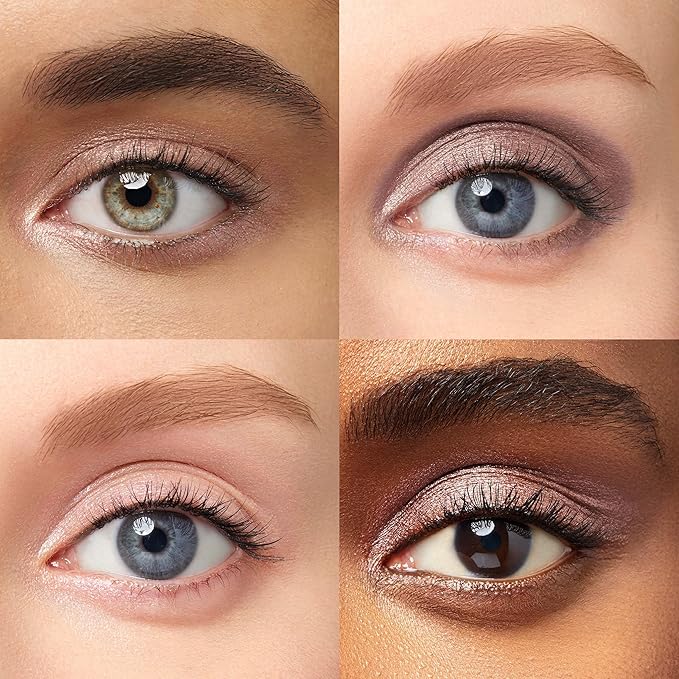 Julep Eyeshadow 101 Crème-to-Powder Waterproof Eyeshadow Stick Duo – Long-Lasting, Crease-Proof, Easy Apply with Built-in Smudger - Blush Pink Shimmer & Mink Mauve Shimmer