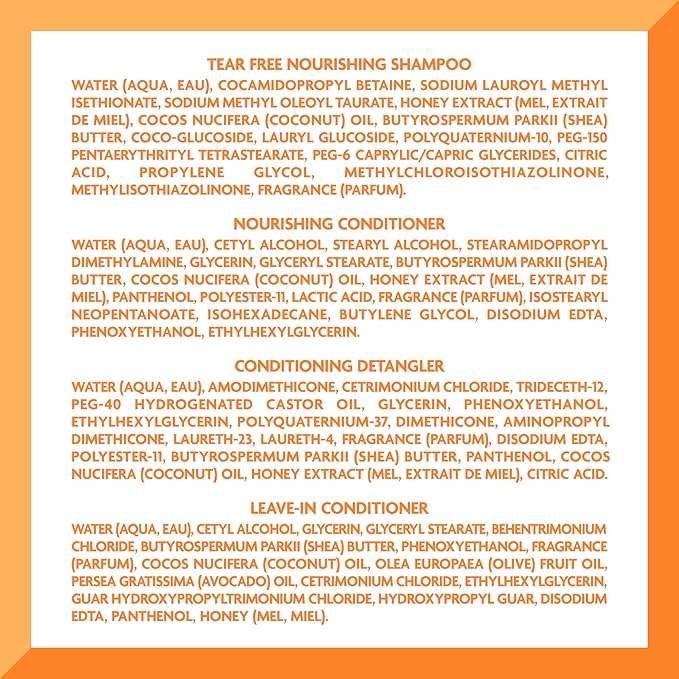 Cantu Care for Kids Haircare Regimen Set with Large Size Shampoo + Conditioner + Detangler + Leave-In Conditioner (Pack of 4)