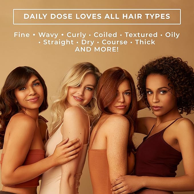 DAILY DOSE Moisturizing Duo: Leave-In Conditioner Detangler Spray + Deep Conditioner, Hair Mask/Masque - Detangles, Repairs, Restores Dry, Damaged, Color Treated Hair for All Hair Types