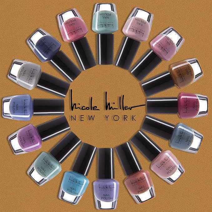 Nicole Miller Mini Nail Polish Set – Glossy, Vibrant Colors for Fingernails & Toenails, Spring and Summer