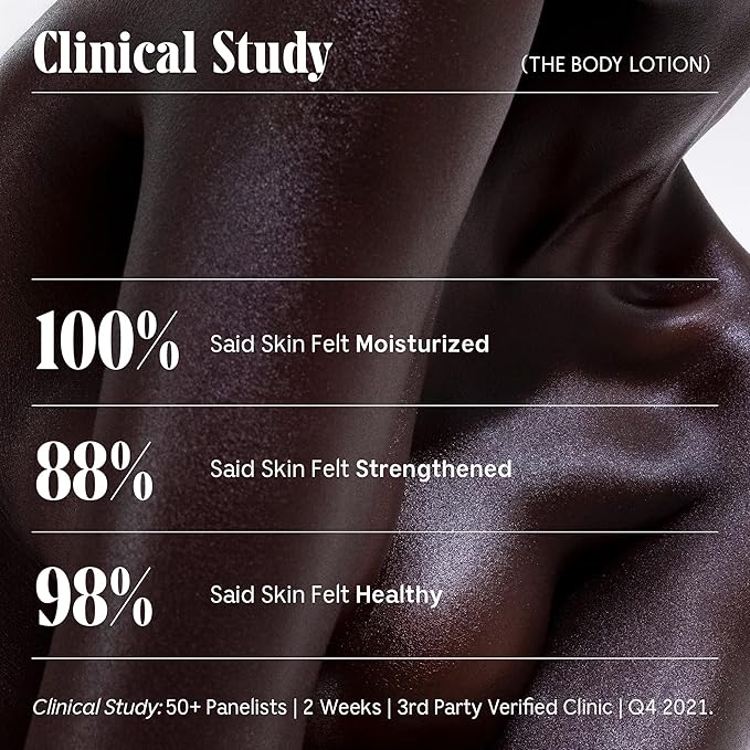 Nécessaire The Body Lotion Fragrance-Free. Firming Body Lotion for Women & Men. 48 Hour Moisture. 5 Peptides, 2.5% Niacinamide, Vitamin C/E + Omega 6/9. Non-Comedogenic. 6.8 fl oz.