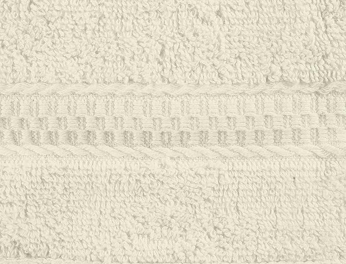 Utopia Towels 12 Pack Premium Wash Cloths Set, 12 by 12 Inches, 100% Cotton Ring Spun, Highly Absorbent and Soft Feel Essential Washcloths for Bathroom, Spa, Gym, and Face, Ivory