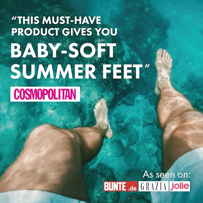 Premium Foot Mask for Men Double Pack | Exfoliating Foot Peel & Callus Remover for Feet - Repair rough heels with one-time treatment Baby Soft Feet