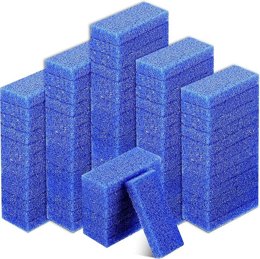 Batiyeer 600 Pcs Pumice Stone Bulk for Feet Scrubber Dead Skin Disposable Pedicure Pumice Stone Foot Shower Scrubber for Heel Cuticle Callus Remover Bath Spa,3.15 x 1.34 x 0.47 Inch(Blue)