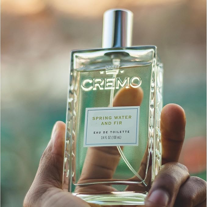 Cremo Spring Water Fir Cologne Spray, A Refreshing, Clean Scent with Notes of Spring Water, Cool Moss and Balsam Fir, 3.4 Fl Oz