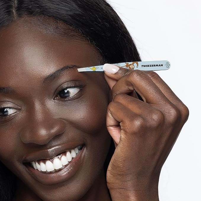 Tweezerman Jasmine Slant Tweezer - Eyebrow Tweezers for Women and Men