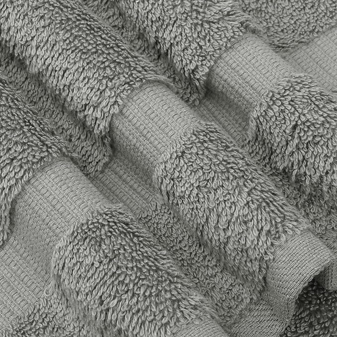 Chakir Turkish Linens Premium Cotton Absorbent Turkish Towels (Bath Towel - Set of 4, Gray)