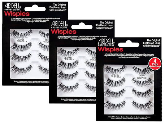 ARDELL Professional Natural Multipack - Demi Wispies Black by Ardell, Pack of 3
