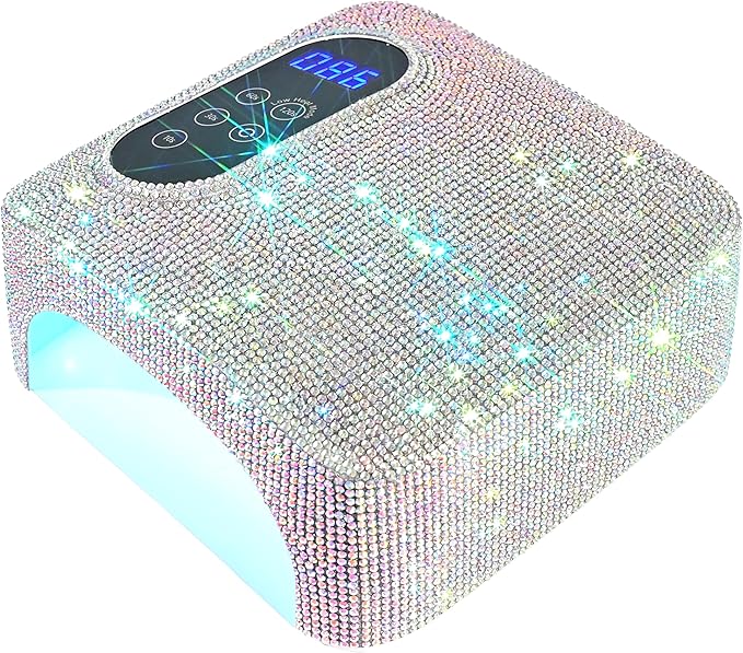 72W Cordless Led Nail Lamp, Rechargeable Nail Dryer, Portable Gel UV Led Nail Light with 4 Timer Setting Sensor, Professional Gel Nail Lights Nail Art Manicure Tools for Home and Salon