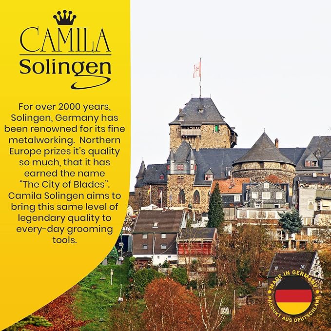 CS13 Large Heavy Duty Toe Nail Clipper for Thick Toenails, Manicure & Pedicure, Double Barrel Spring. Super Sharp Trimmer Curved Stainless Steel 20mm Blade Made in Solingen, Germany