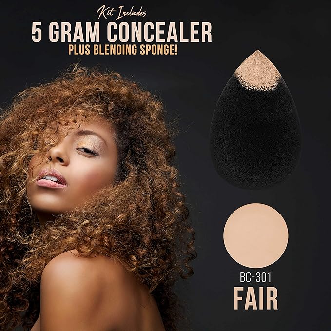 Belloccio Professional Beauty Deluxe Airbrush Cosmetic Makeup System with 4 Fair Shades of Foundation in 1/2 oz Bottles - Kit includes Blush, Bronzer and Highlighters