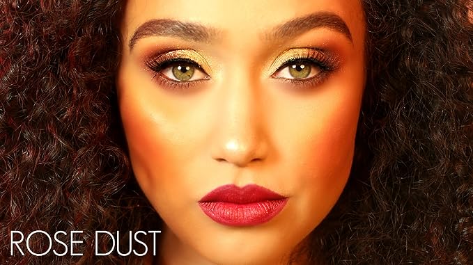 Cruelty Free 3D Faux Mink Eyelashes - Reusable and Durable - Fluffy and Natural - 100% Vegan Luxury Fibers - by Via Flora Beauty (Rose Dust)