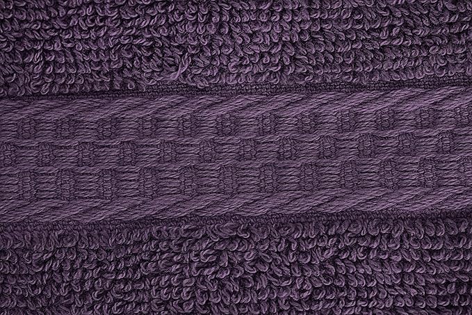 Utopia Towels 12 Pack Premium Wash Cloths Set, 12 by 12 Inches, 100% Cotton Ring Spun, Highly Absorbent and Soft Feel Essential Washcloths for Bathroom, Spa, Gym, and Face, Plum