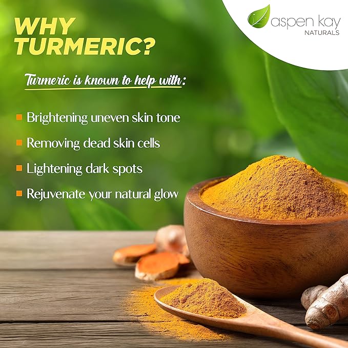 Turmeric Soap Bar (2 Pack) for Body & Face, Made with Natural and Organic Ingredients. Gentle Soap – For All Skin Types – Made in USA 4.5oz Per Bar