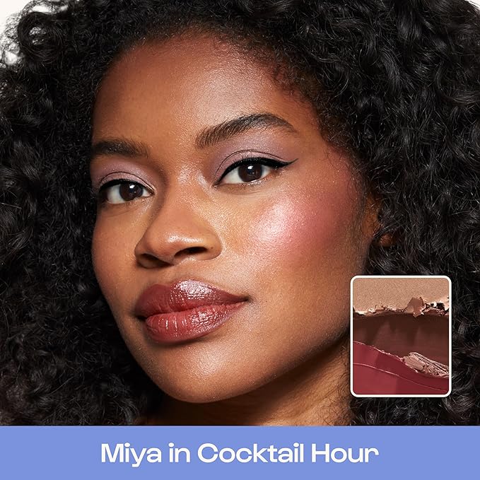 Alleyoop Stack The Odds - Stackable Makeup Palette - Cream Blush, Contour, Bronzer & Highlighter Blendable Cream Make up Palette - Natural, Glowy Finish, Compact Stack Makeup for Travel, Cocktail Hour