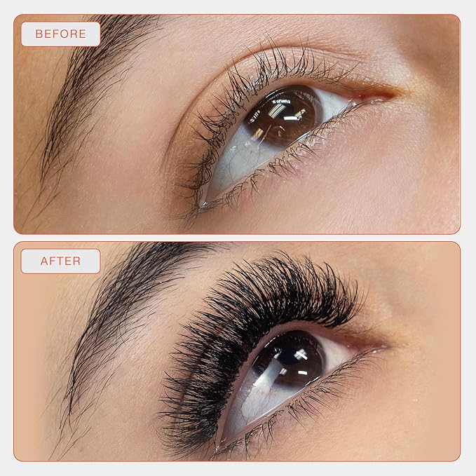 Curacoro LashFolio Wet Promade Fans, Handmade Volume Eyelashes, 5D To 10D, C CC D Curl, 0.03~0.07 mm, 8-13mm Mix Length, Professional Long-Lasting Promade Lash Fans (7D-0.03 D 8-13mm)