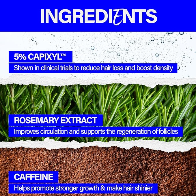 Scotch Porter Thick & Full Beard Gro Accelerator with Capixyl, Caffeine & Rosemary – Stimulates & Strengthens Follicles for a Thicker, Fuller Beard – 1 oz