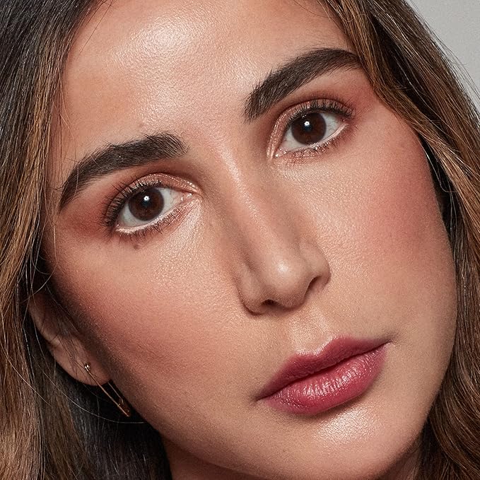 Kosas Brow Pop - Longwear Eyebrow Makeup, Dual-Sided Defining Pencil with Castor Oil for Soft, Natural Look of Real Hair - Dark Brown