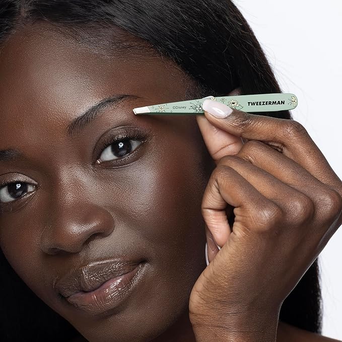 Tweezerman Tiana Slant Tweezer - Eyebrow Tweezers for Women and Men