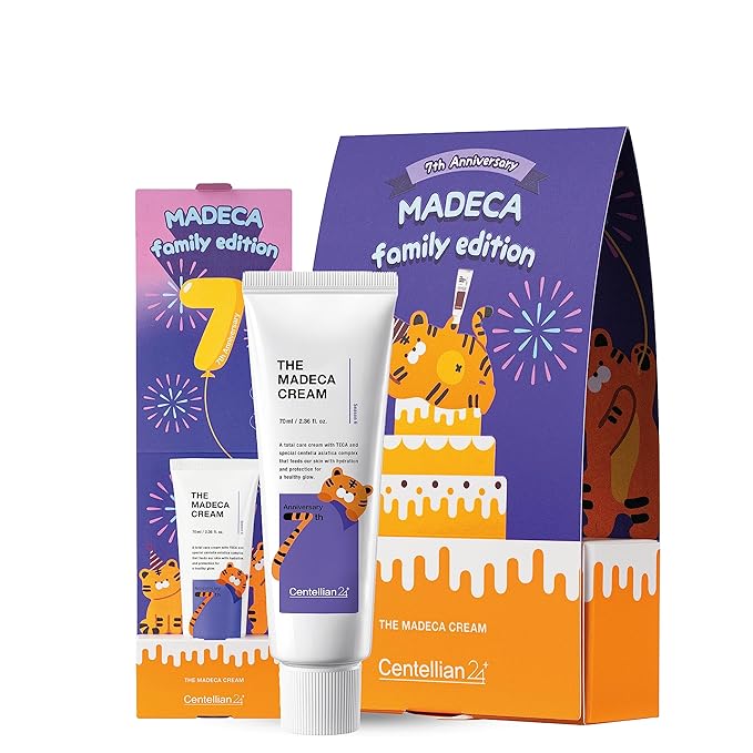 CENTELLIAN 24 Madeca Cream (Special Edition - Family, 2.4fl oz) - Centella Moisturizer for Face, Korean Skin Care. Dry, Sensitive Skin. TECA, Centella Asiatica, Madecassoside