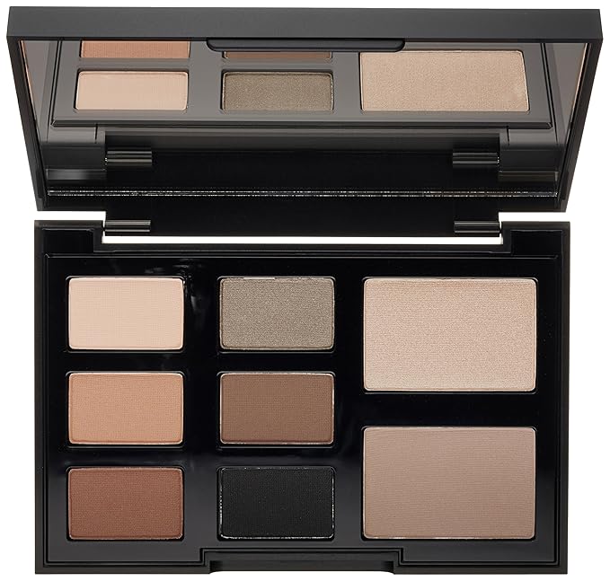 Glo Skin Beauty Shadow Palette | Eight Vibrant Mattes and Metallic Eye Shadows, (Elemental Eye)
