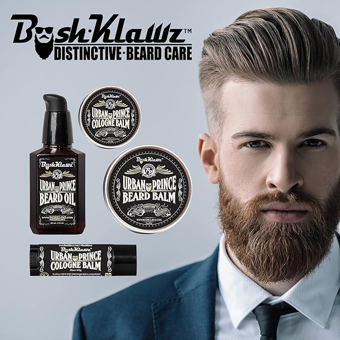 Urban Prince Solid Cologne 1 oz Full Size Alcohol Free Natural Concentrated Travel Friendly Tins Men's Fragrance Manly Scents to Satisfy all Types of Viking Cannon Black Prime