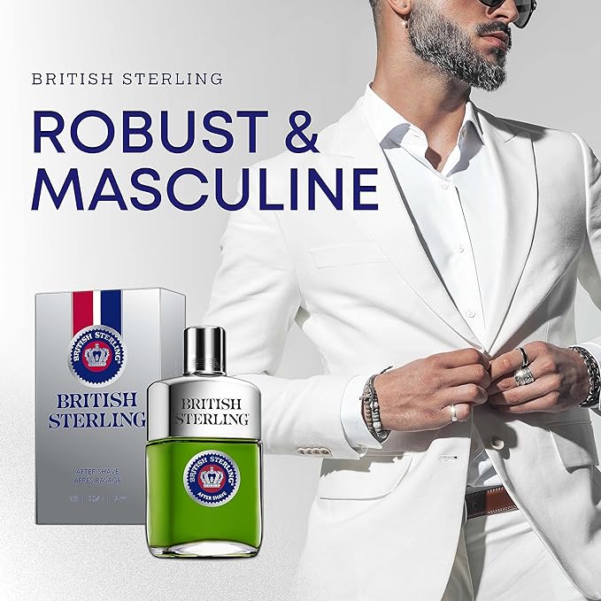 British Sterling Aftershave for Men By DANA 3.8 Oz