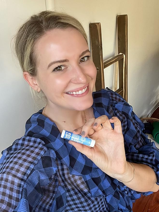 Eco Lips - Pure & Simple Raspberry, Coconut and Vanilla Organic Lip Balm 9-Pack (0.15 oz.) - 100% Natural. 100% Plastic-Free Plant Pod Packaging. Made in USA