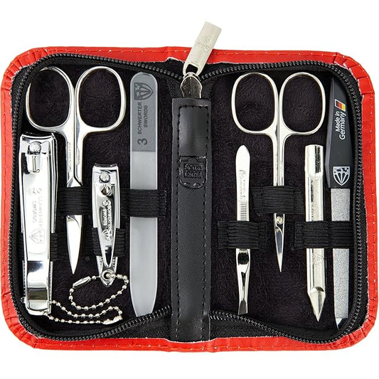 3 Swords Germany – brand quality 8 piece manicure pedicure grooming kit set
