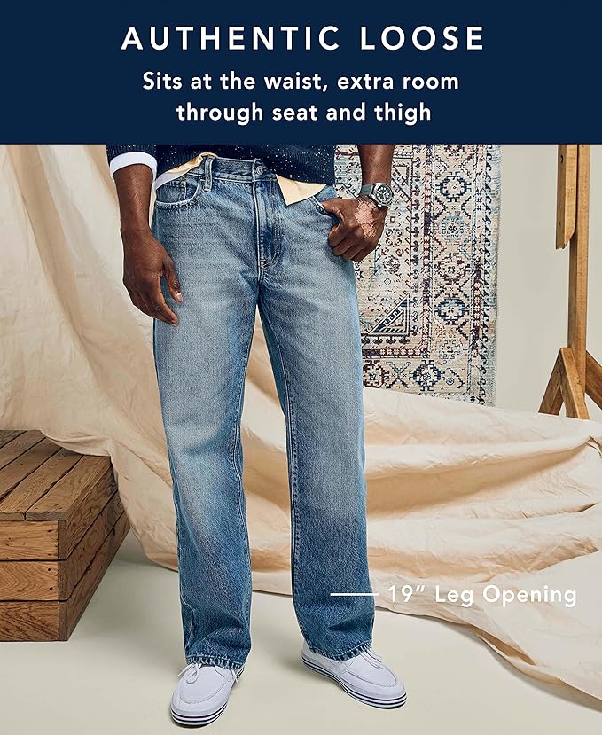 Nautica Men's Loose Fit Denim Jean