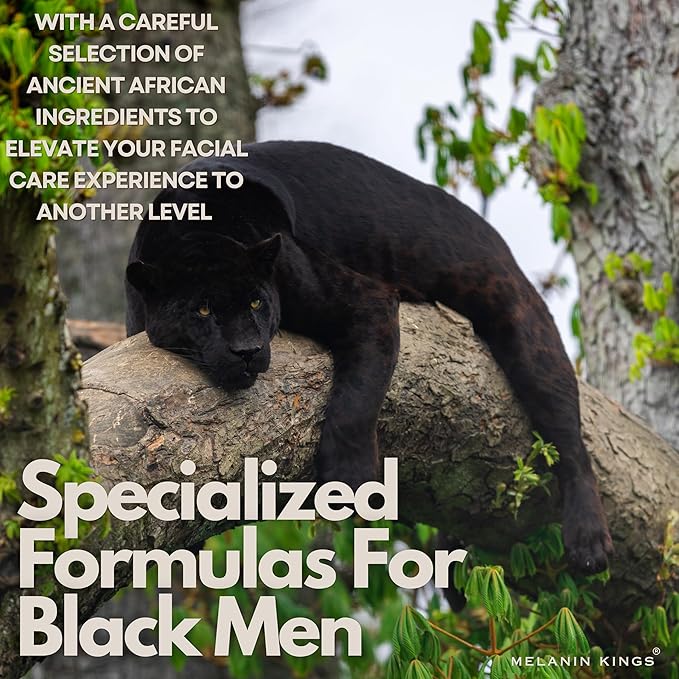 Melanin Kings Beard Grooming Kit for Men - Formulas With Ancient African Natural Ingredients | Beard Wash, Oil, Balm, Brush, Comb, Trimming Scissors