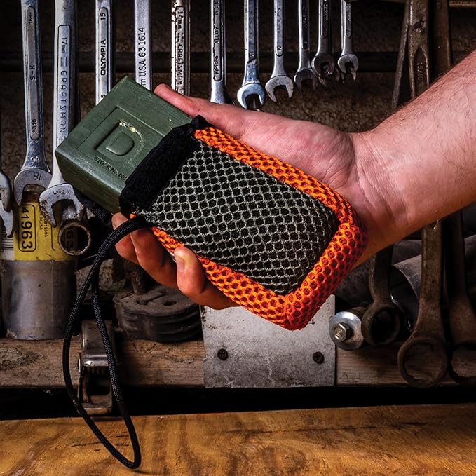 Duke Cannon Soap Bundle Pack - Tactical Scrubber and Big Brick of Soap (Smells Like Accomplishment)