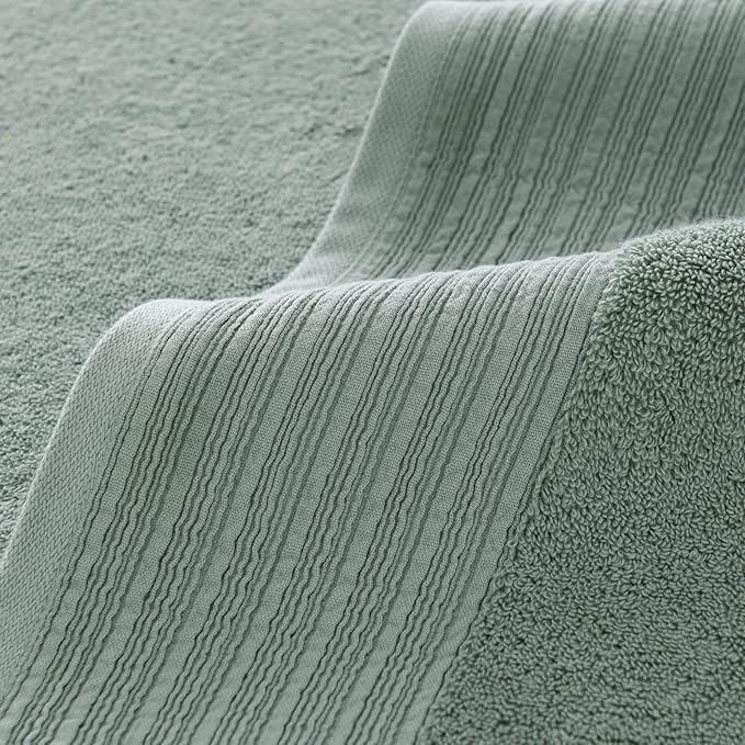 Aston & Arden Anatolia Turkish Bath Towels - Pack of 2-100% Ring Spun Cotton, Soft Plush Absorbent, 600 GSM Low Twist Weave, Premium Towel for Hotel, Spa, Bathroom, 30 x 60 in, Sage Green