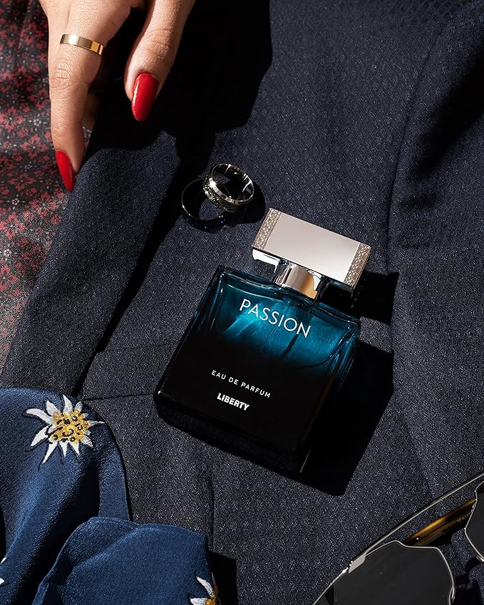 Liberty Luxury Perfume for Men Gift Set - Eau De Parfum (EDP) Spray Fragrances, OudGold and Passion Scent (50ml/1.7Oz each), Designed in France, Long Lasting Smell