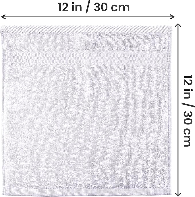 Utopia Towels 12 Pack Premium Wash Cloths Set - Thumbnail 3