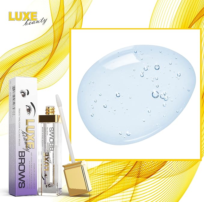 Luxe Beauty - Advanced Eyebrow Growth Serum for Thicker, Fuller Brows - Anti-Aging Formula for Men and Women - 0.23 fl oz / 7ml