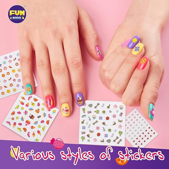 Kid Foot Spa Kit, Funkidz Pedicure Set for Girls Size 17.91Wx12.4L Box Includes Bigger Inflatable Durable Foot Tub Inflator Pump Peelable Nail Polish Supplies of Sleepover Slumber Party Kit