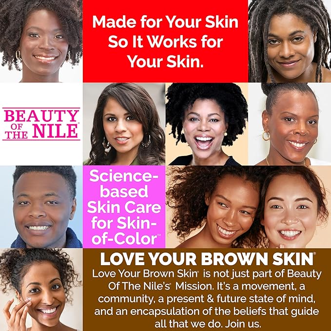 Dark Under Eye Circle Eraser™ Vitamin C+ Serum for Skin-of-Color, Dark Circle Puffiness Wrinkle Hyaluronic Acid Superoxide D, Beauty of the Nile® 1 Oz