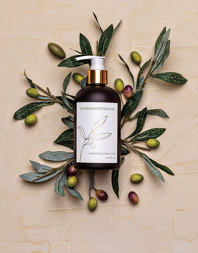 Gilchrist & Soames Olive Branch Shower Gel & Body Wash - 12oz - Gently Cleansing, Zero Parabens, Sulfates, and Phthalates