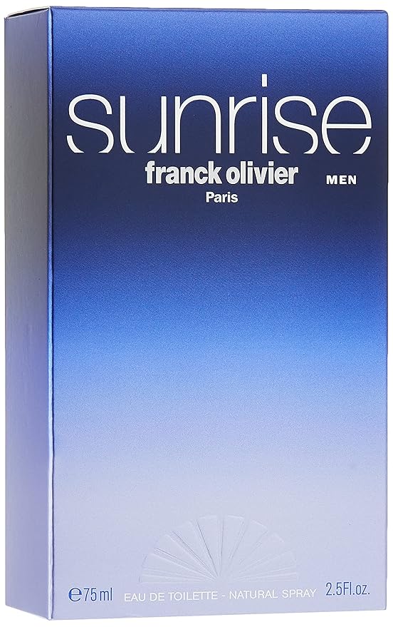 Franck Olivier Sunrise Eau de Toilette Spray for Men, 2.5 Ounce (Pack of 2)