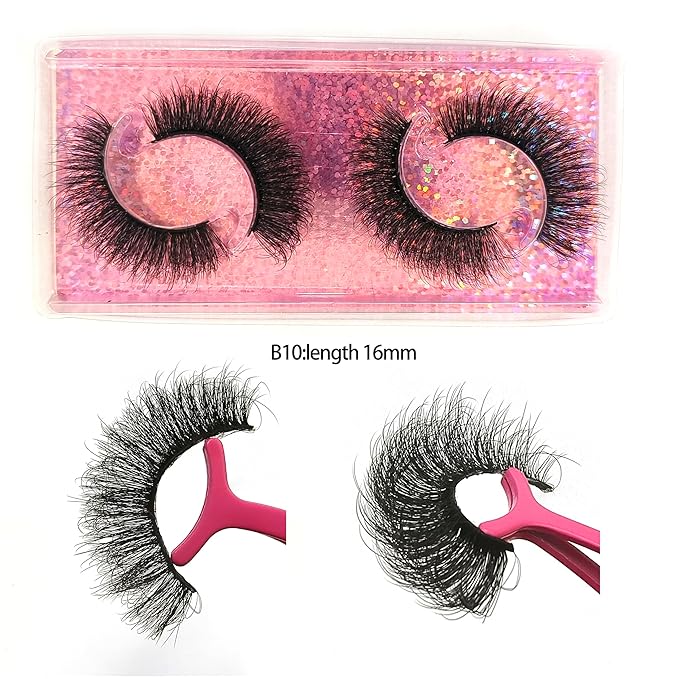 Fluffy False Eyelashes 12-15mm Natural Look Lashes 10 Styles Faux Mink Lashes Bulk Total 20 pairs