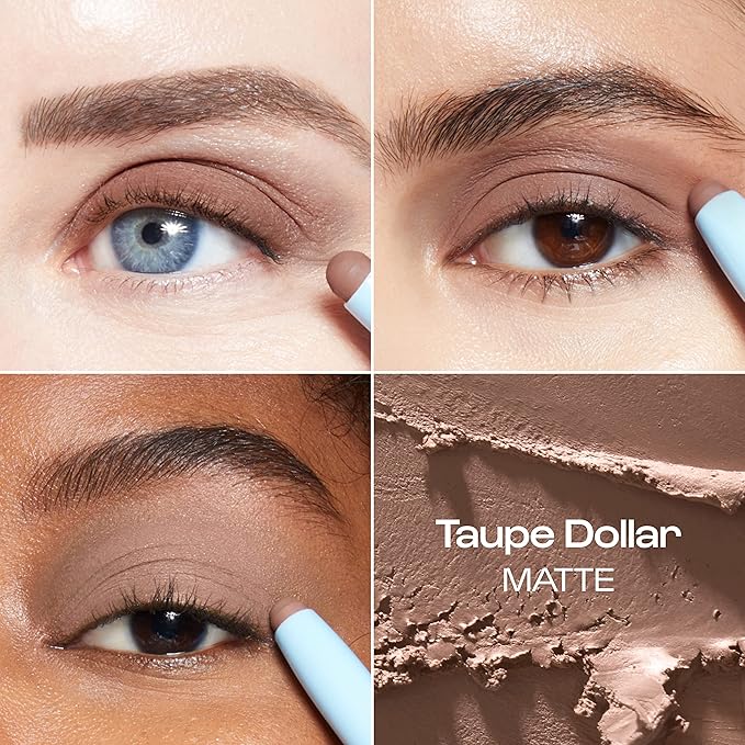 ALLEYOOP 11th Hour Cream Eyeshadow Sticks Bundle - Taupe Dollar (Matte) & Charcolit (Shimmer) - Waterproof, Smudge-Proof, Crease-Proof Eyeshadow for Over 11 Hours