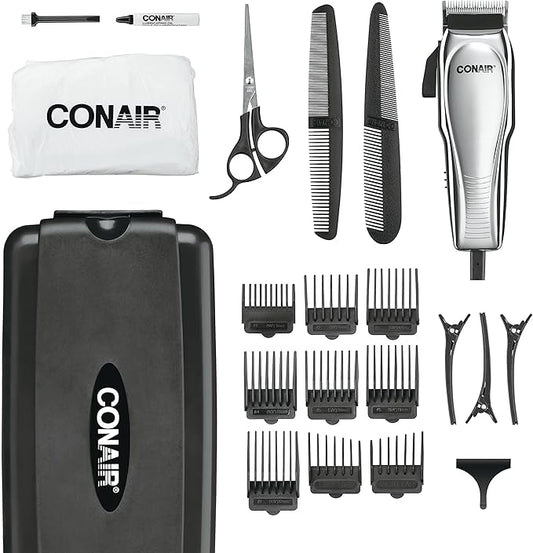 ConairMAN Hair Clippers for Men, 21-Piece Home Hair Cutting Kit