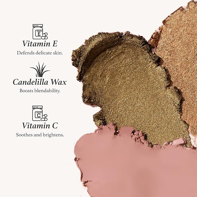 Julep Eyeshadow 101 Crème-to-Powder Waterproof Eyeshadow Stick Duo – Long-Lasting, Crease-Proof, Easy Apply with Built-in Smudger - Papaya Matte & Tigers Eye Shimmer