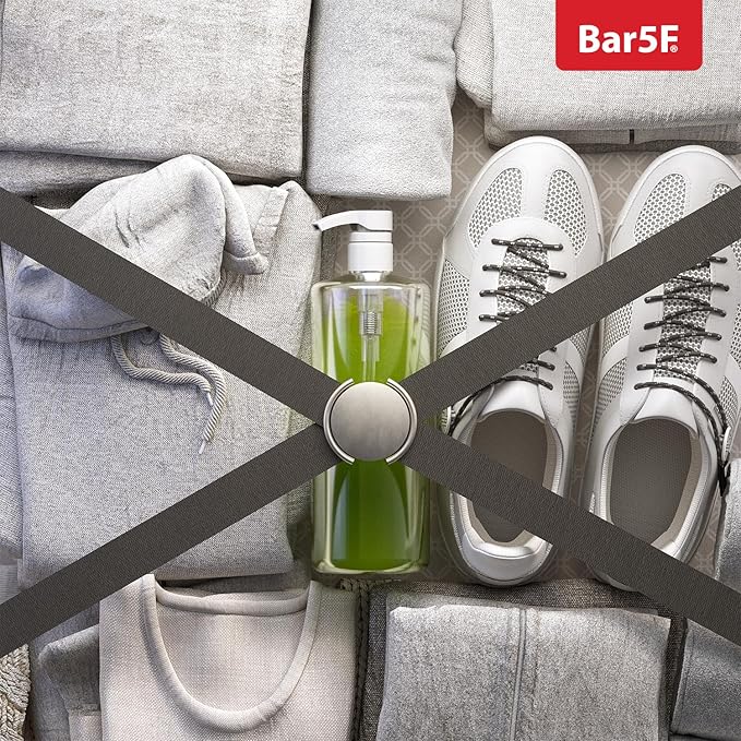 Bar5F Pump Bottle (4-Pack 32-Ounce 1-Liter) Empty for Shampoo Conditioner Body Wash Lotion BPA-Free Crystal-Clear