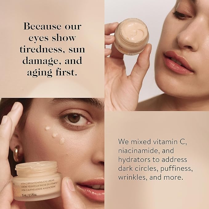 goop Beauty Vitamin C Eye Cream | Color Correcting Cream for Dark Circles | Helps Smooth Wrinkles & Depuff Eyes | 0.5 fl oz