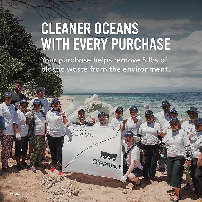 Sud Scrub® Body Scrubber + Shower Hook Set (Charcoal)