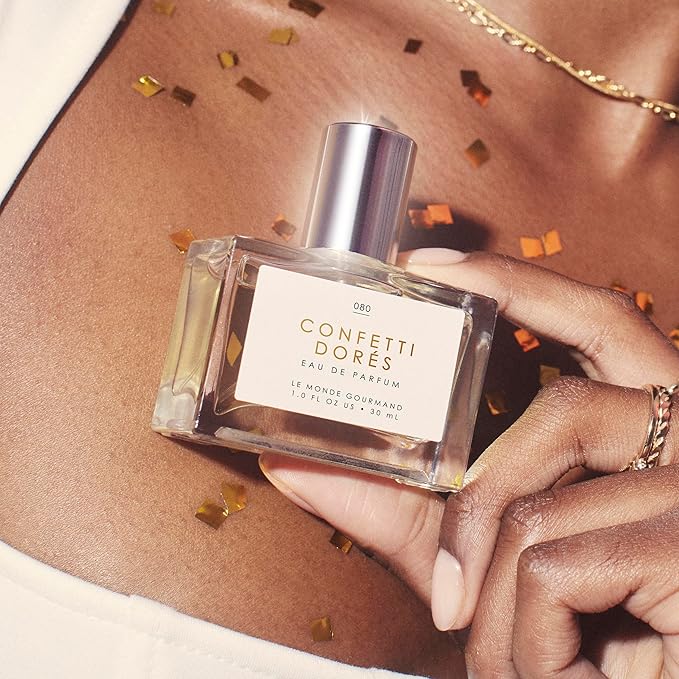 Le Monde Gourmand Confetti Dorés Eau de Parfum- 1 fl oz (30ml) - Birthday Cake, Vanilla, Rose Perfume Notes